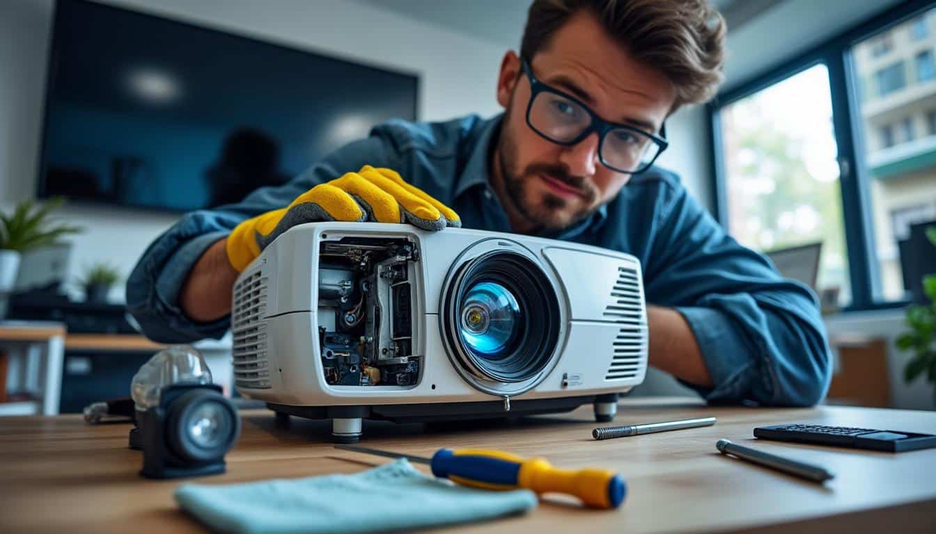 découvrez notre guide complet pour remplacer facilement la lampe de votre projecteur. suivez les étapes essentielles et évitez les erreurs courantes pour prolonger la durée de vie de votre appareil.