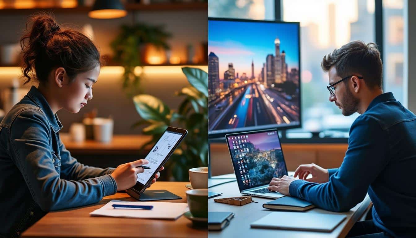 découvrez comment la tablette et le pc portable se démarquent pour étudier, créer et voyager, et dans quelles situations l'un prend le dessus sur l'autre.