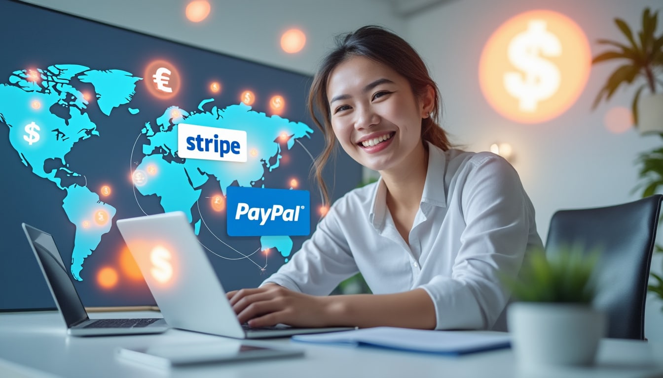 découvrez comment gérer facilement les paiements internationaux avec stripe et paypal pour votre micro-entreprise, sans complications ni tracas.